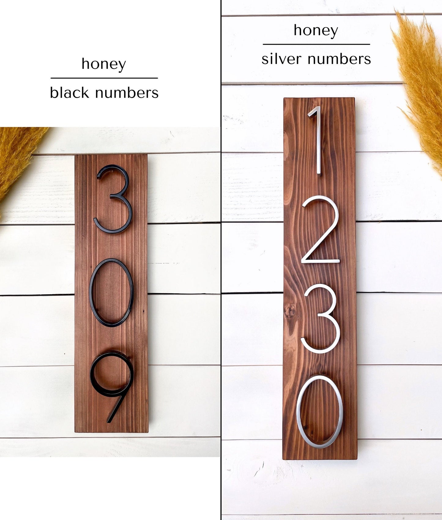 House Number Plaque, Vertical House Numbers, Wood Address Sign, Housewarming Gift, New Home Gift, Personalized Gift