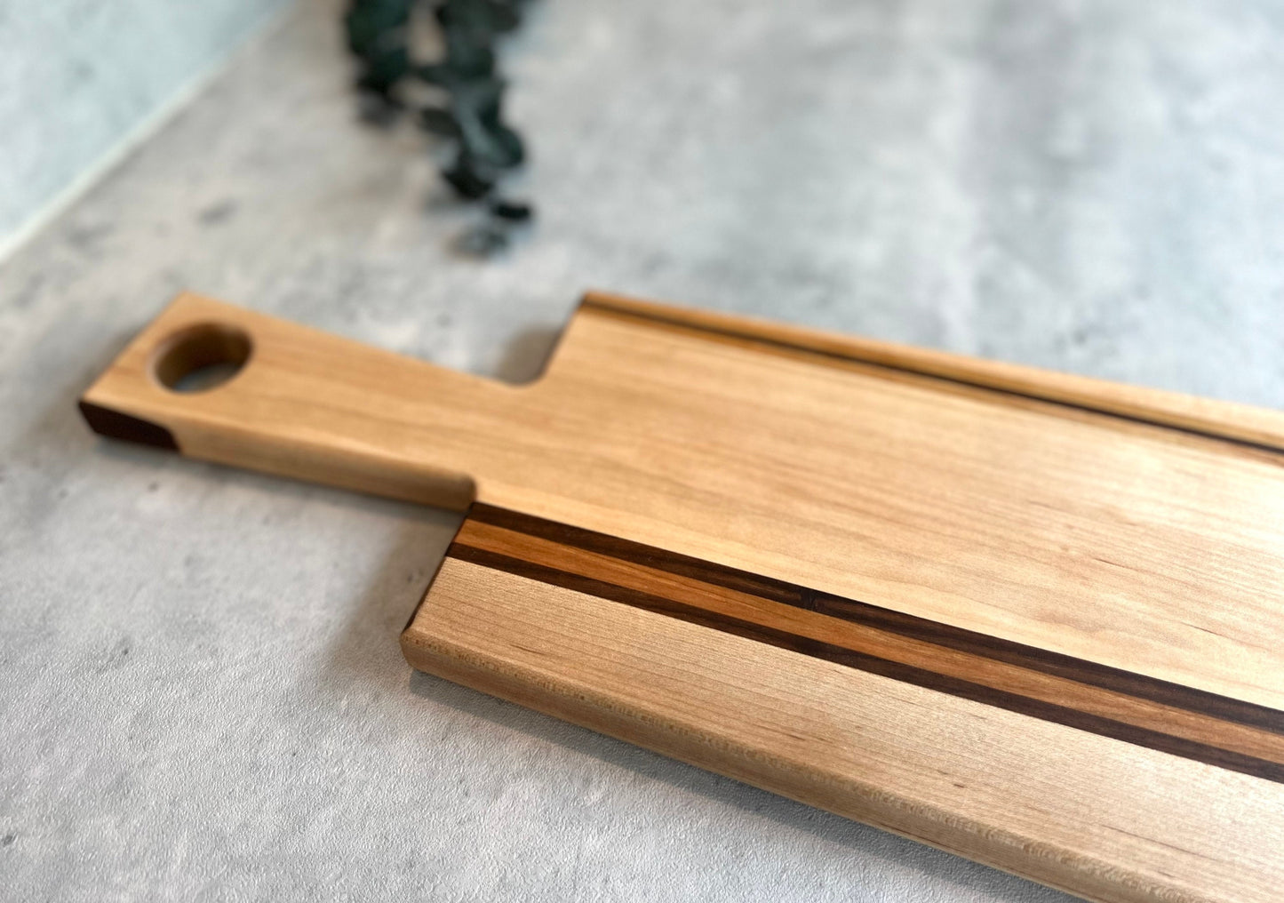 Modern Charcuterie Board, Wedding Housewarming Gift, Cheese Serving Tray, Minimalist Kitchen, Maple Cherry Walnut Wood