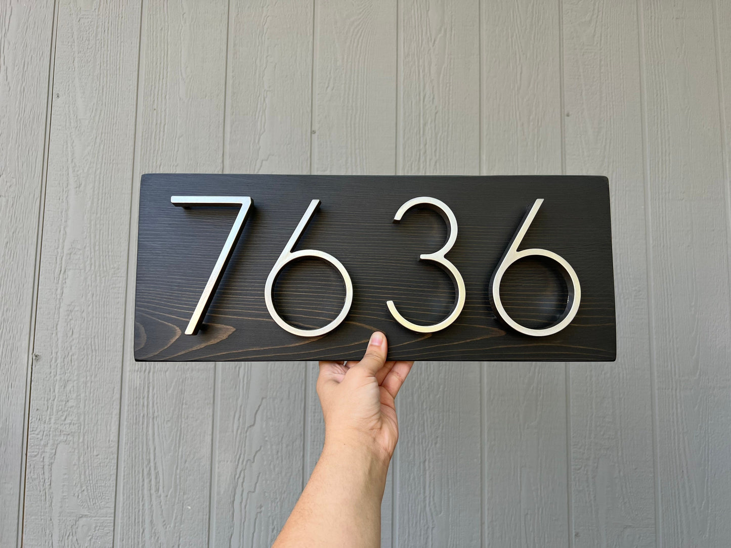 Home Gift, House Number Sign, Horizontal Wood Custom, House Numbers, Address Plaque, Modern Address Sign, Cedar Wood