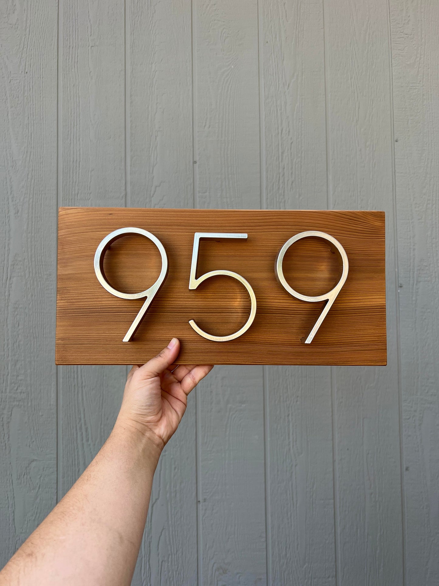 Address Sign For House, Horizontal Address Plaque, New Home Sign, House Numbers Modern Black, First Home Gifts For Couple, Wood Address Sign