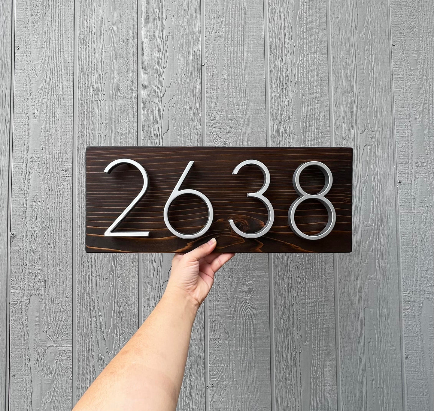 Address Sign For House, Horizontal Address Plaque, New Home Sign, House Numbers Modern Black, First Home Gifts For Couple, Wood Address Sign